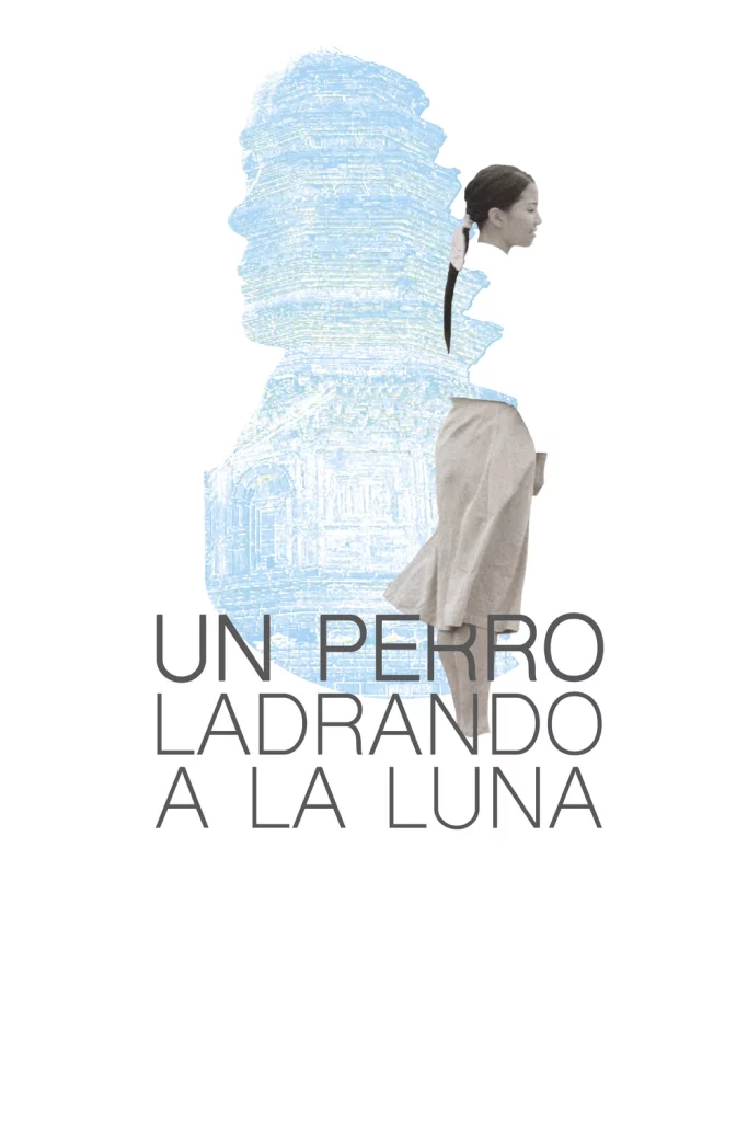 Un gos bordant a la lluna