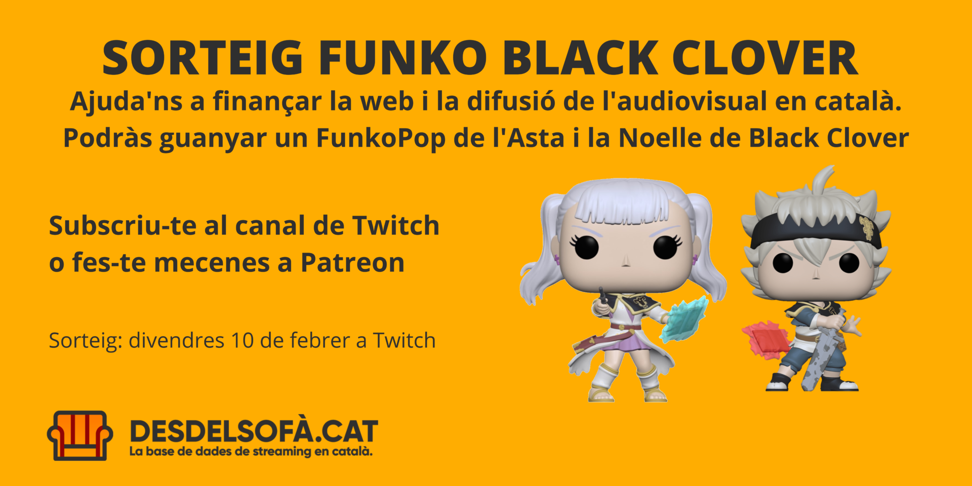 SORTEIG Funko black clover